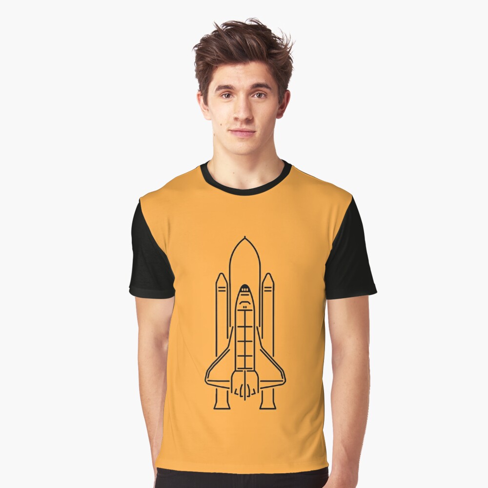 NASA Space Shuttle Orbiter Line Art - Rocket Ship Art\