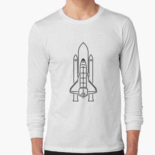 NASA Space Shuttle Orbiter Line Art - Rocket Ship Art