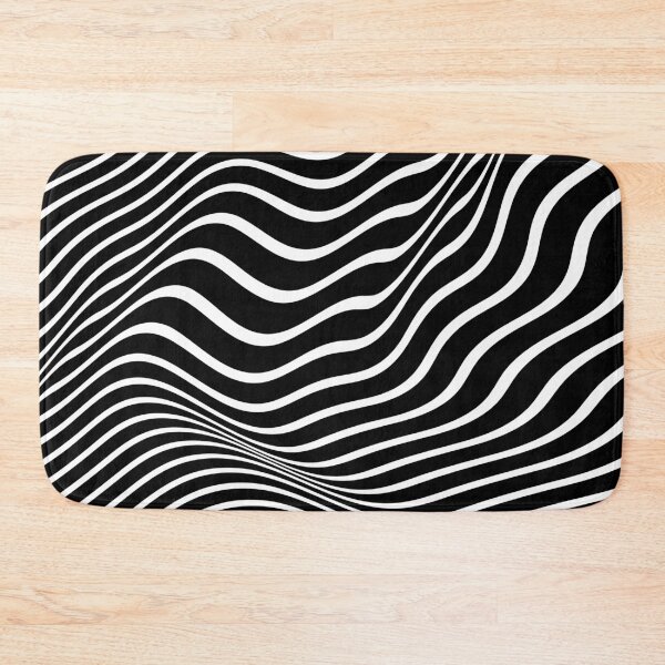 Item preview, Black wave stripe effect designed and sold by Qitchup.