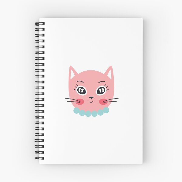 Item preview, Cute Pink Cat with Necklace  designed and sold by Mimi  + Kate.