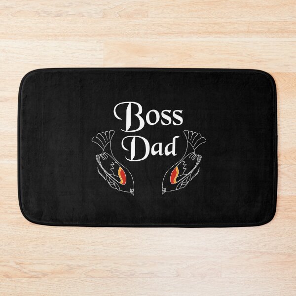 Item preview, "Boss Dad" Chalkboard Text w Swooping Red Wing Bird designed and sold by grounds.