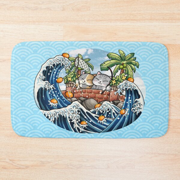 Item preview, Chubby Cats Fishing Mandarin Orange designed and sold by Takeda-art.