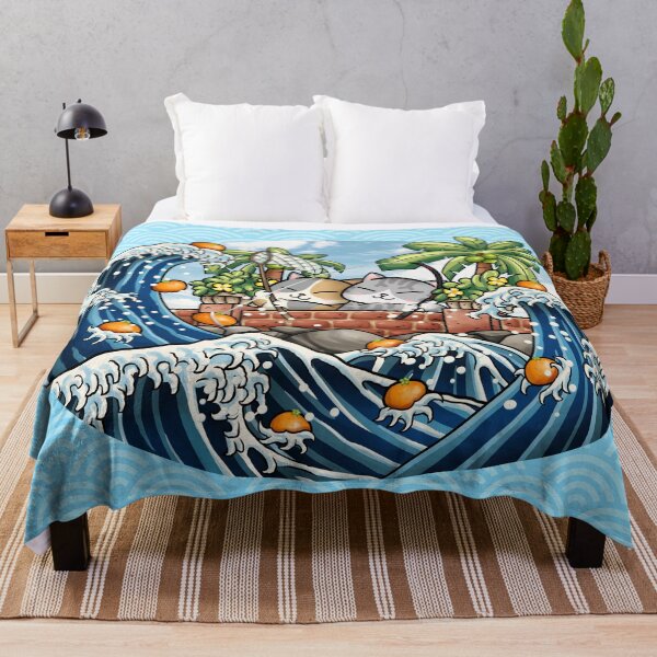 Item preview, Chubby Cats Fishing Mandarin Orange designed and sold by Takeda-art.