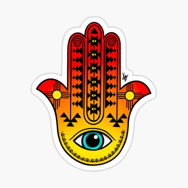 Item preview, Zia Sunset Hamsa designed and sold by KayyArkham.