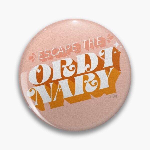 Item preview, Escape the Ordinary – Blush & Tangerine designed and sold by Cat Coquillette.