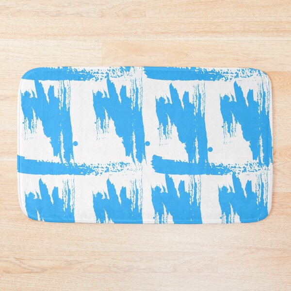 Item preview, Abstract Watercolor Brushstroke Pattern Light Blue White designed and sold by Cultradesign.