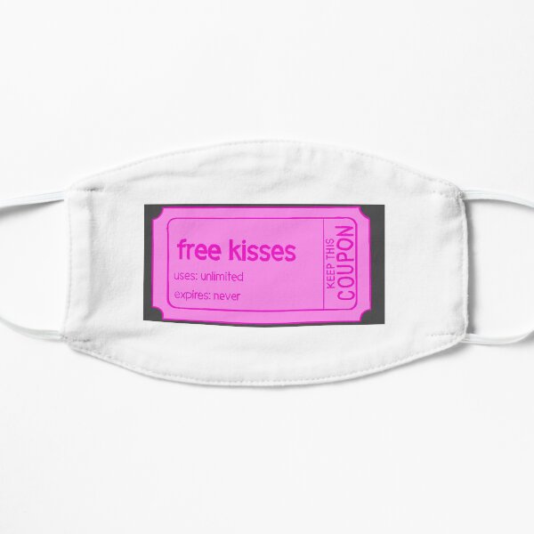 Free kisses coupon Flat Mask