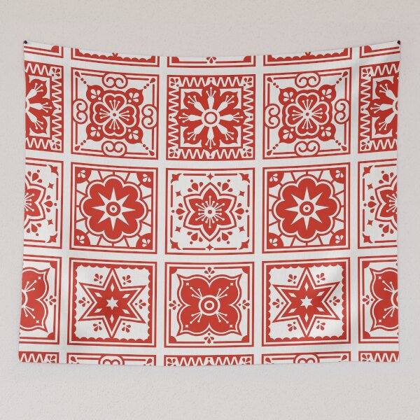 Item preview, Talavera Mexican Tile – Crimson designed and sold by Cat Coquillette.