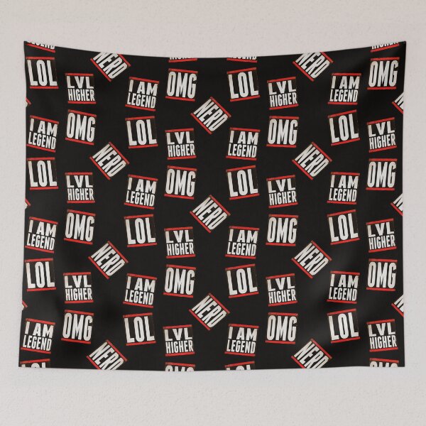 Item preview, lol nerd omg gamer iam legend lvl higher gamer games sticker designed and sold by siiiiibby.