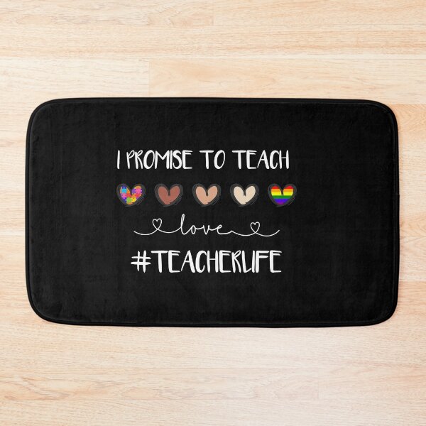 Item preview, I Promise To Teach Love Teacher Life Heart T-Shirt ,Cute Quotes T-Shirt,father’s day gift, Saint Patrick's Day,gift for all designed and sold by delkh07.
