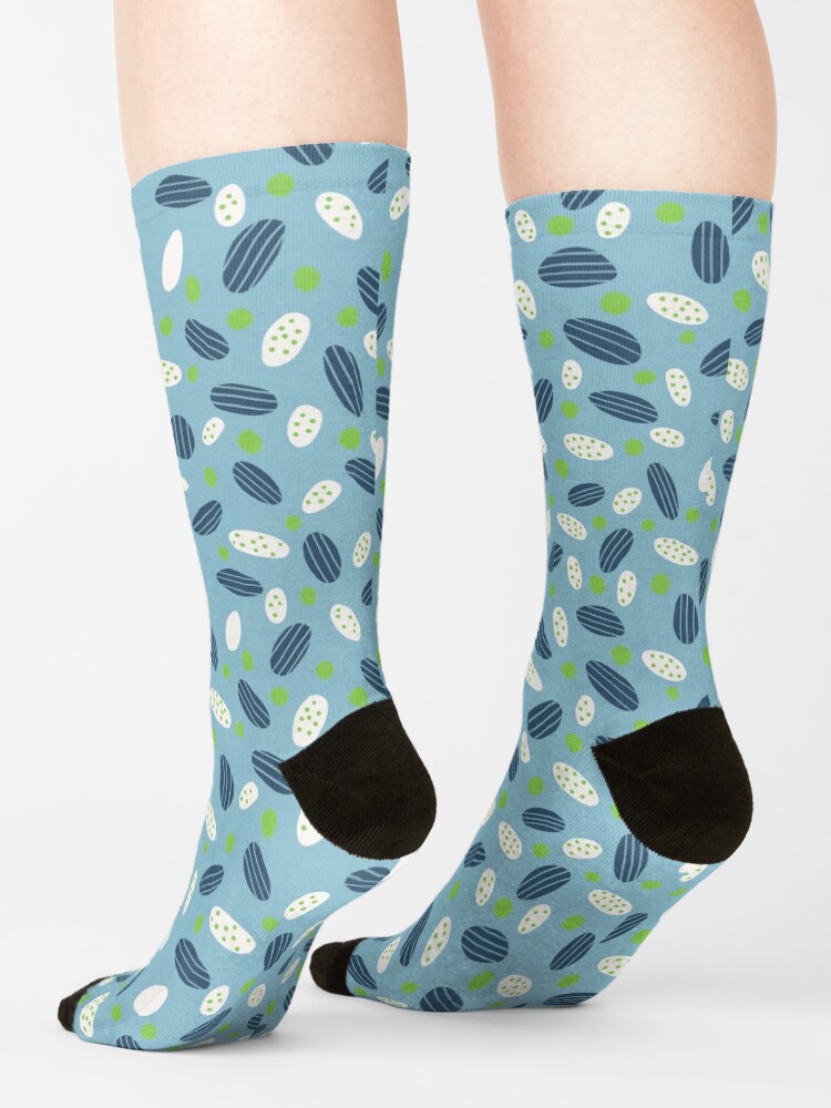 Alternate view of Blobby Abstract Footballs Socks