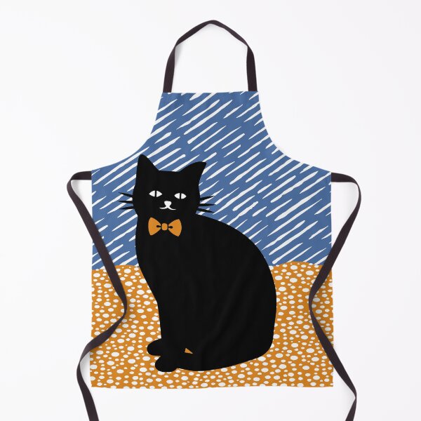 Item preview, Woodblock Art Black Cat Wearing Bow Tie designed and sold by STUDIO-72.