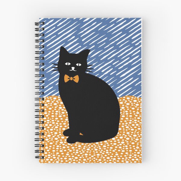 Item preview, Woodblock Art Black Cat Wearing Bow Tie designed and sold by STUDIO-72.