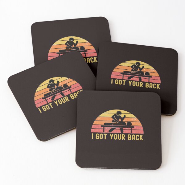 Item preview, Massage Therapist "I Got Your Back" Vintage Retro designed and sold by The Masked Designer.