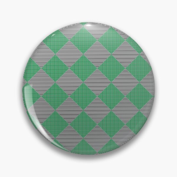 Item preview, Green and black chessboard rhombs pattern designed and sold by DesignsVault.