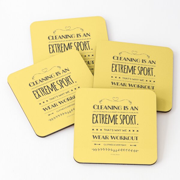 Item preview, Cleaning is an Extreme Sport Fun Workout Housekeeping Humor designed and sold by SavvyCleaner.