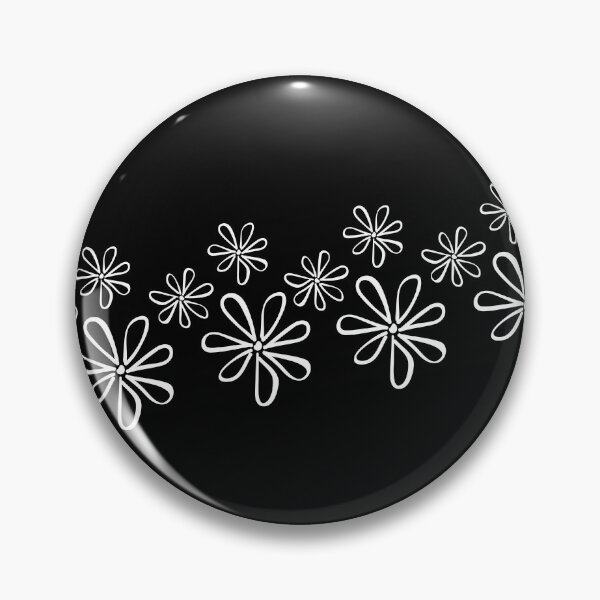 Item preview,  abstract design with white flowers with black background designed and sold by TallyS4.