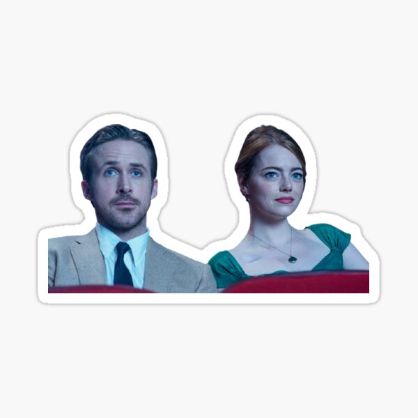 Sebastian and Mia from La La Land Sticker