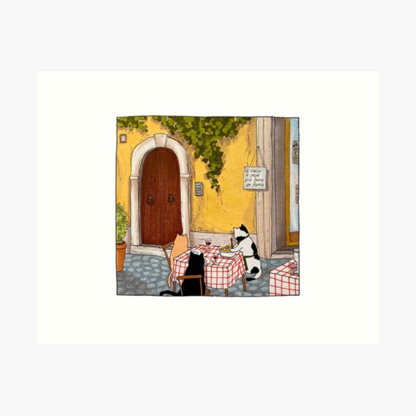 Item preview, Journal of a Cat in Rome - Lunch with Friends designed and sold by Stanis the Cat.