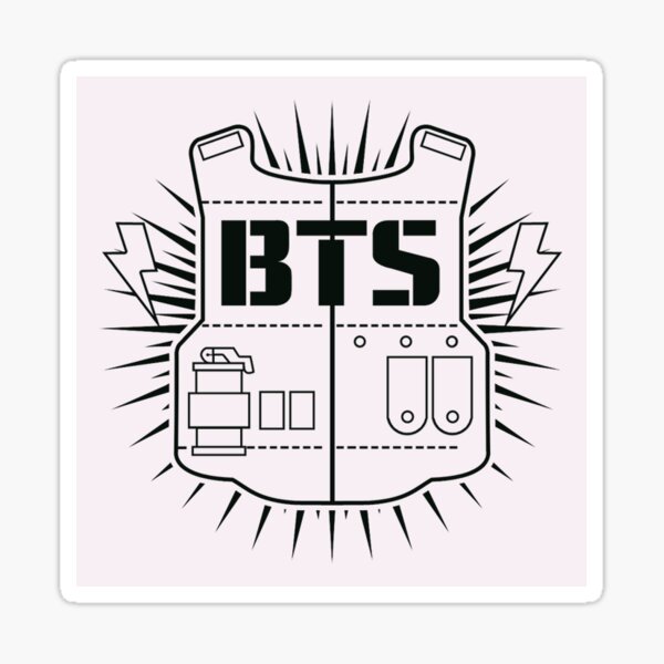 Pegatina «BTS Pastel Logo» de bangts | Redbubble