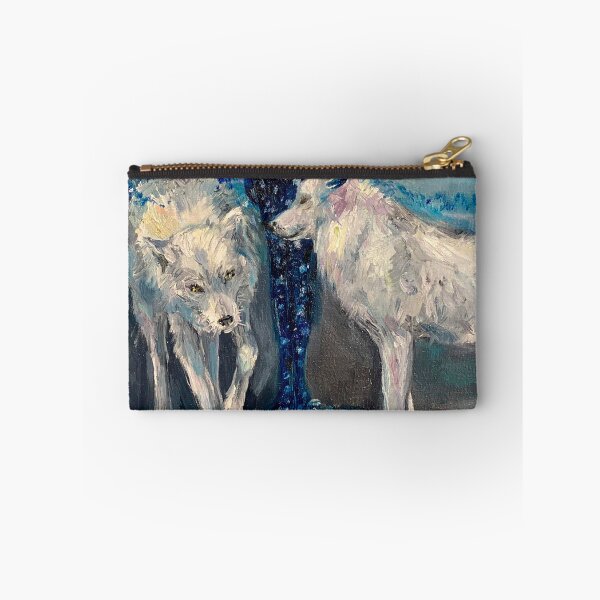 Item preview, A star couple. White wolves and the girl cosmos. designed and sold by Elena Reutova.