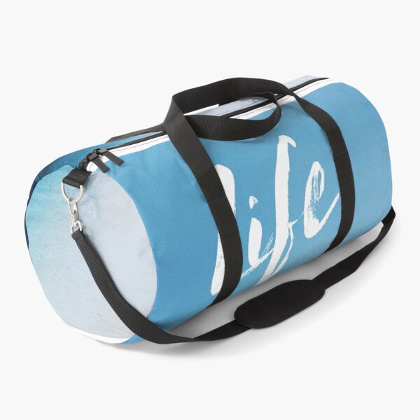 Beach and blue sky, Ocean Duffle Bag