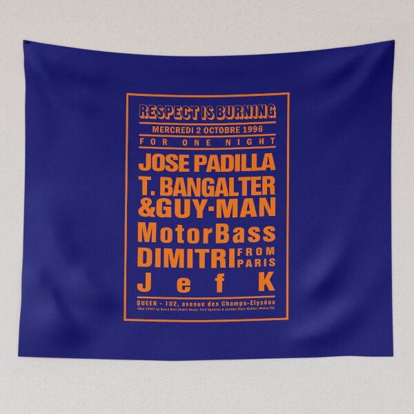 Item preview, RESPECT IS BURNING Paris Dream Concert Poster: Midnight Blue & Orange MODEL Event by La French Touch (Original HD DESIGN) designed and sold by LA FRENCH TOUCH.