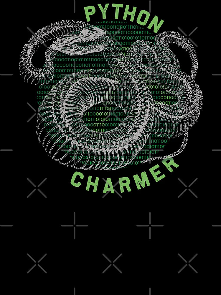 Thumbnail 7 of 7, Oversized T-Shirt, Python Charmer Coding Programmer Computer Nerd designed and sold by OmmeDesigns.