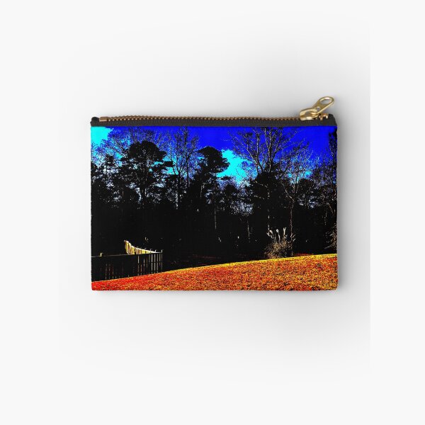 Item preview, Beautiful Shades of Blue Sky Tall Woodland Trees Sunburnt  Golden Grass Landscape Shrub Plants designed and sold by NadeenInspires.
