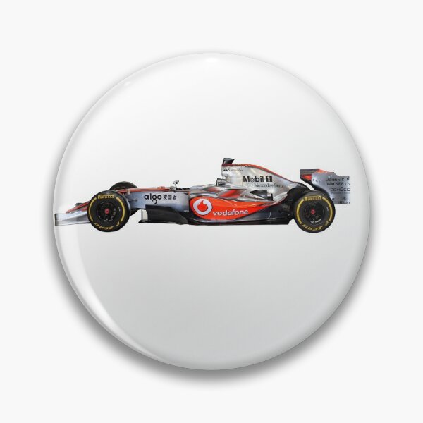 Item preview, McLaren Mercedes MP4 Lewis Hamilton Jensen Button Vodafone F1 car side view designed and sold by warrenese.