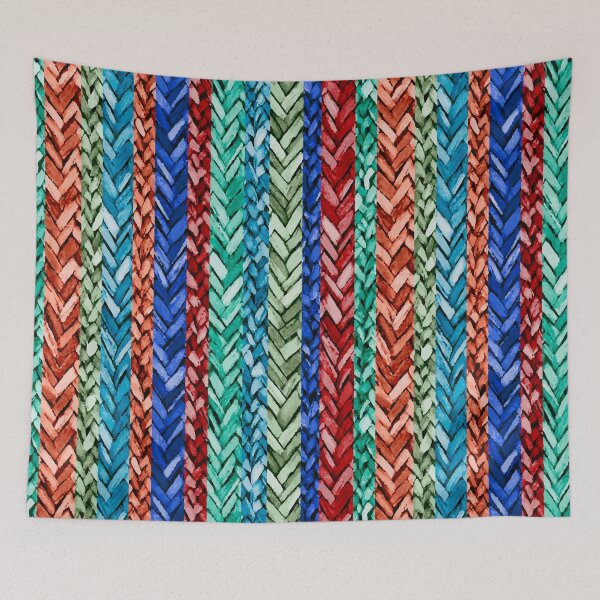 Item preview, Colorful Fishbone Vertical Stripes designed and sold by Stonelight.