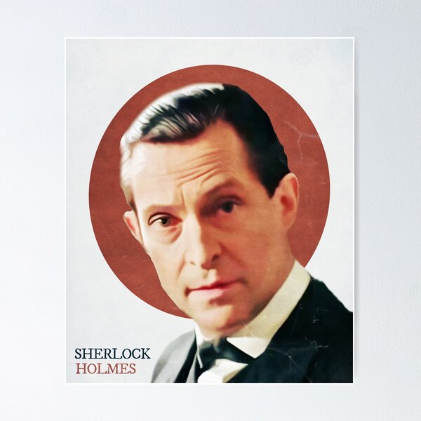 Item preview, Sherlock Holmes Jeremy Brett - Vintage Flyer Art designed and sold by imageren.