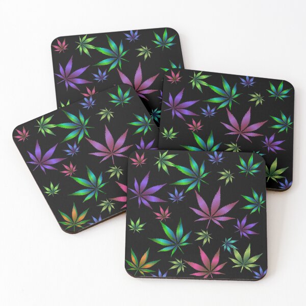 Item preview, Colorful SATIVA POT LEAF Pattern - Cannabis Marijuana Weed DESIGN designed and sold by CannaCreative.