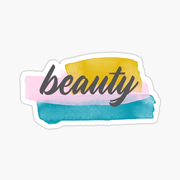 Beauty Logo Tee Sticker