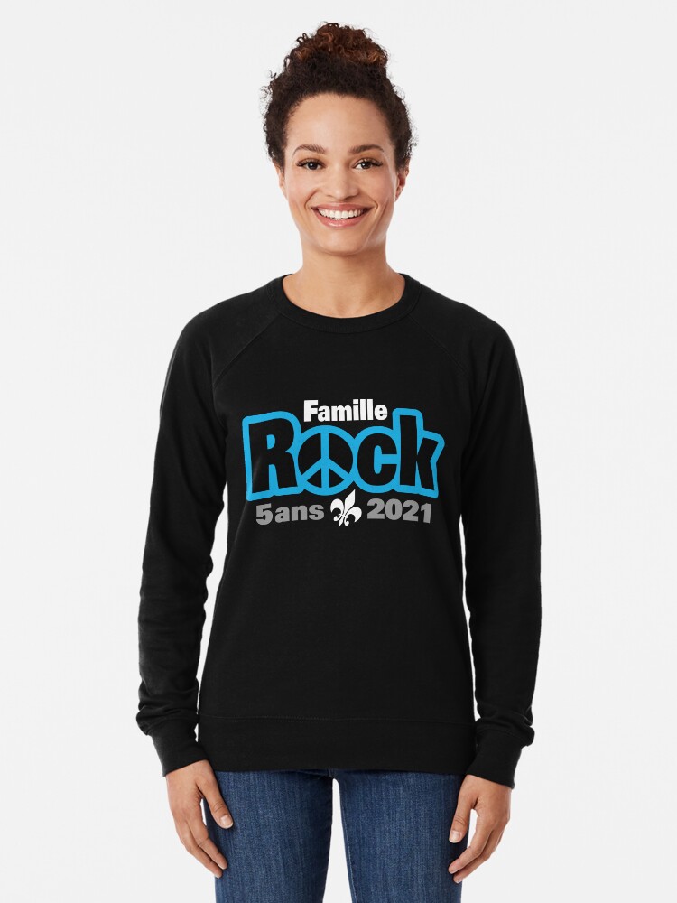 Sweatshirt léger ''Famille Rock Édition 5ans' : autre vue