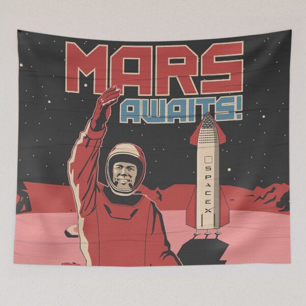 Item preview, Mars Awaits for Colonization designed and sold by arthook.