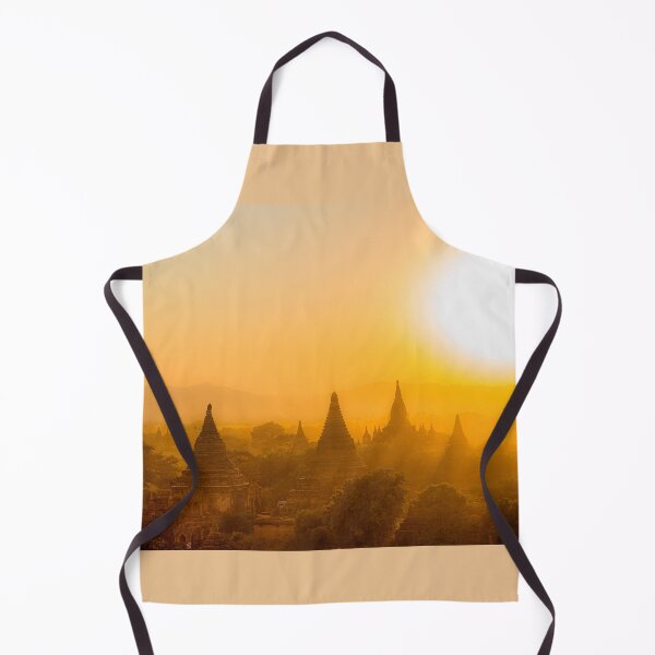 Item preview, Myanmar. Bagan. View from the top of the Temple. Sunset with the huge Sun. designed and sold by vadim19.