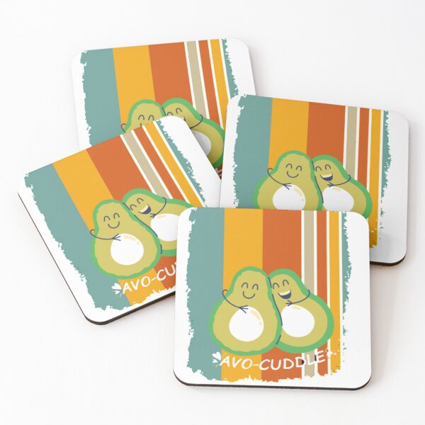Item preview, retro vintage avocado cuddle design designed and sold by TAMBUGH.