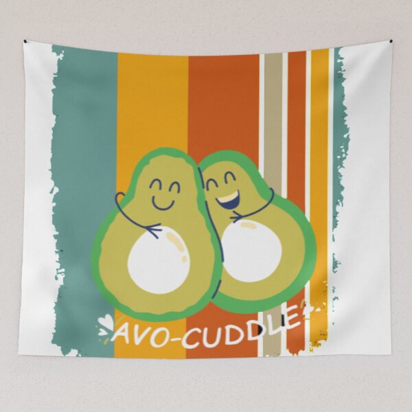 Item preview, retro vintage avocado cuddle design designed and sold by TAMBUGH.