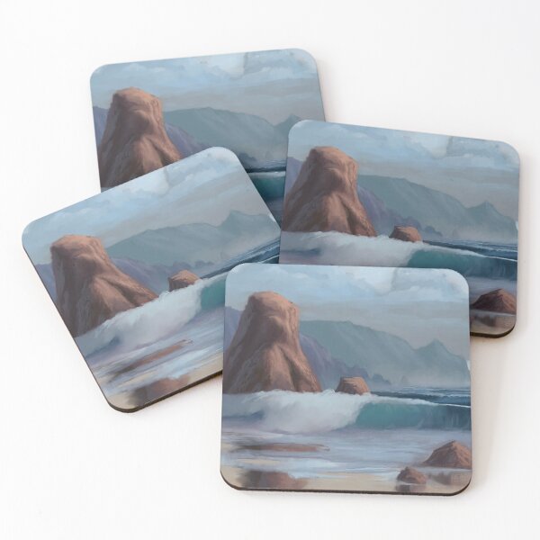 Artikelvorschau, Procreate Painting - Der Sentinel - Seascape Digital iPad Painting entworfen und verkauft von TNArtist.