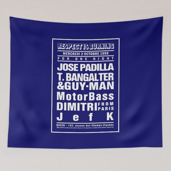 Item preview, RESPECT IS BURNING Paris Dream Concert Poster: Midnight Blue & White MODEL Event by La French Touch (Original HD DESIGN) designed and sold by LA FRENCH TOUCH.