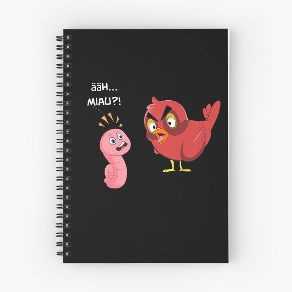 Item preview, Ähh Meow Worm Bird Funny Black Humor Shirt designed and sold by Kentala.