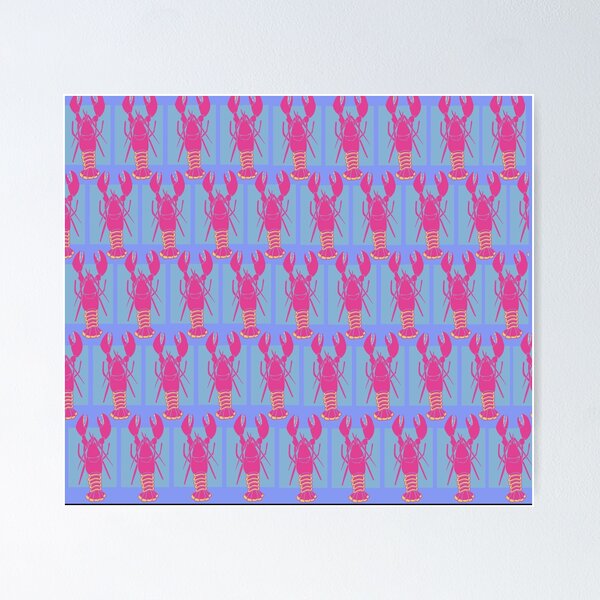Item preview, Lobster Retro Pattern  designed and sold by Tai Chan.