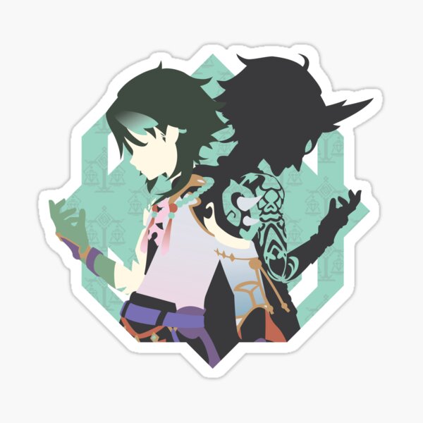 Genshin Impact Xiao Minimalism Sticker