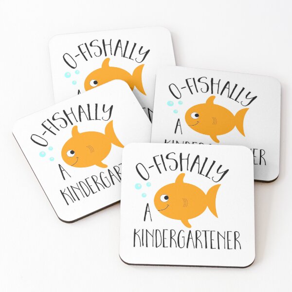 Item preview, O-Fishally Officially a Kindergartener Orange Fish Official School Design designed and sold by Art by Jess.