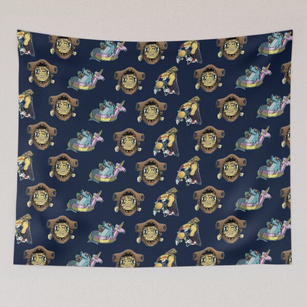 Item preview, Tiki, Shark, Tucan, Carb, Unicorn Pattern.  designed and sold by Tai Chan.