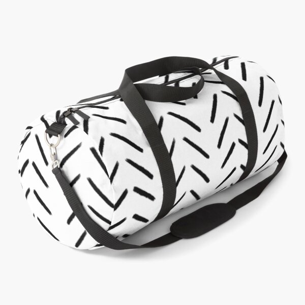 Item preview, Minimalist Hand Drawn Herringbone Pattern (black/white) designed and sold by Design Minds Boutique.