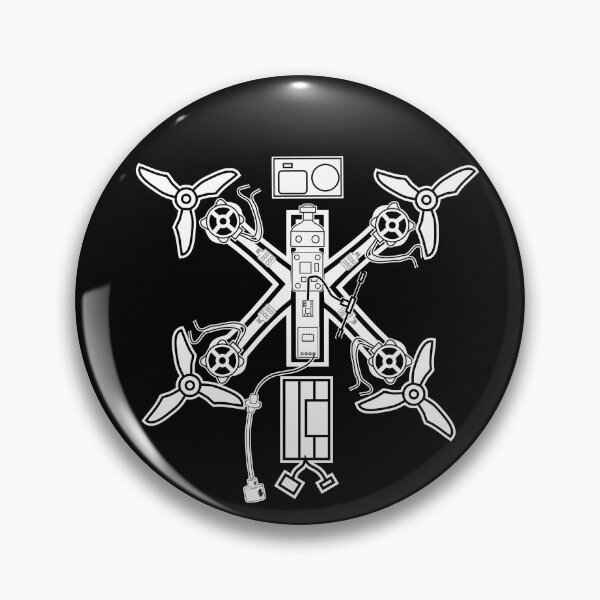 Item preview, Drone Sketch Design 'Built Not Bought' - Cool Gift For Quadcopter Lovers And FPV Enthusiasts designed and sold by funpix-shop.