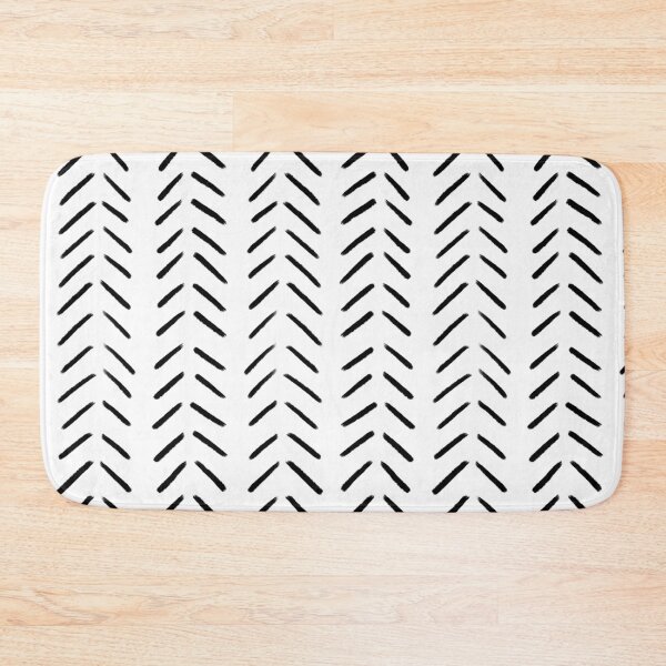 Item preview, Minimalist Hand Drawn Herringbone Pattern (black/white) designed and sold by Design Minds Boutique.