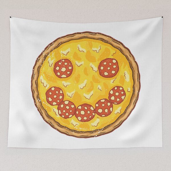 Item preview, Pizza Smiley Illustration designed and sold by infleims.